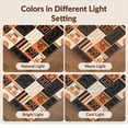 thumbnail image 7 of Design&I 6'x9' Washable Area Rug Sleek Flatweave Pet Friendly Orange Black Court Scoreboard Design Retro Sport Theme with Playbook Graphics for Queen Size Bedroom, Under Bed, 7 of 7