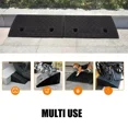 thumbnail image 3 of 2 Pack 2.7'' Rise Driveway Rubber Curb for Ramps,Driveway Ramp Car Slope Ramp for Loading, 3 of 7