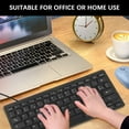 thumbnail image 4 of English Bilingual Language Keyboard, Bilingual German French Spanish 3 Optional English Keyboard, 78 Keys USB Wired Compact Keyboard for English Bilingual Users, 4 of 8