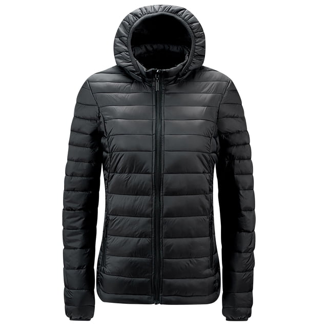 Abrigo acolchado de cuello largo a la moda para mujer, abrigo grueso delgado, chaqueta de plumón de algodón cálido Fridja po2508