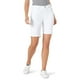 thumbnail image 1 of Bermuda Short Lee para mujer, corte holgado, color blanco, talla 8, 1 of 6