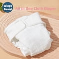 thumbnail image 4 of Duslogis Reusable Baby Diapers 100% Cotton Panties Waterproof Infant Nappies Kid Training Pant Cloth Washable Breathable Nappy Changing, 5 Pack, 4 of 6