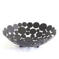 thumbnail image 1 of Xiao Hua Frutero de metal grande y redondo para encimera, soporte decorativo creativo para centro de mesa, ideal para frutas, verduras, pan, dulces y nueces (negro), 1 of 4