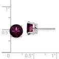 thumbnail image 4 of Primal Gold 14 Karat White Gold 7mm Rhodolite Garnet Earrings, 4 of 4