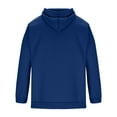 thumbnail image 4 of FAVIPT Mens Cotton Hoodie Plain Casual Hooded Collar Drawstring Hoodies Pullover Sweatshirts Solid Color Long Sleeve Spring Shirts 2025 Blue,XXXL, 4 of 4