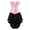 Pink, variant on Steampunk Zip Tight Lace Bustiers Corset with Skirt Carnival Set for women Red XXS