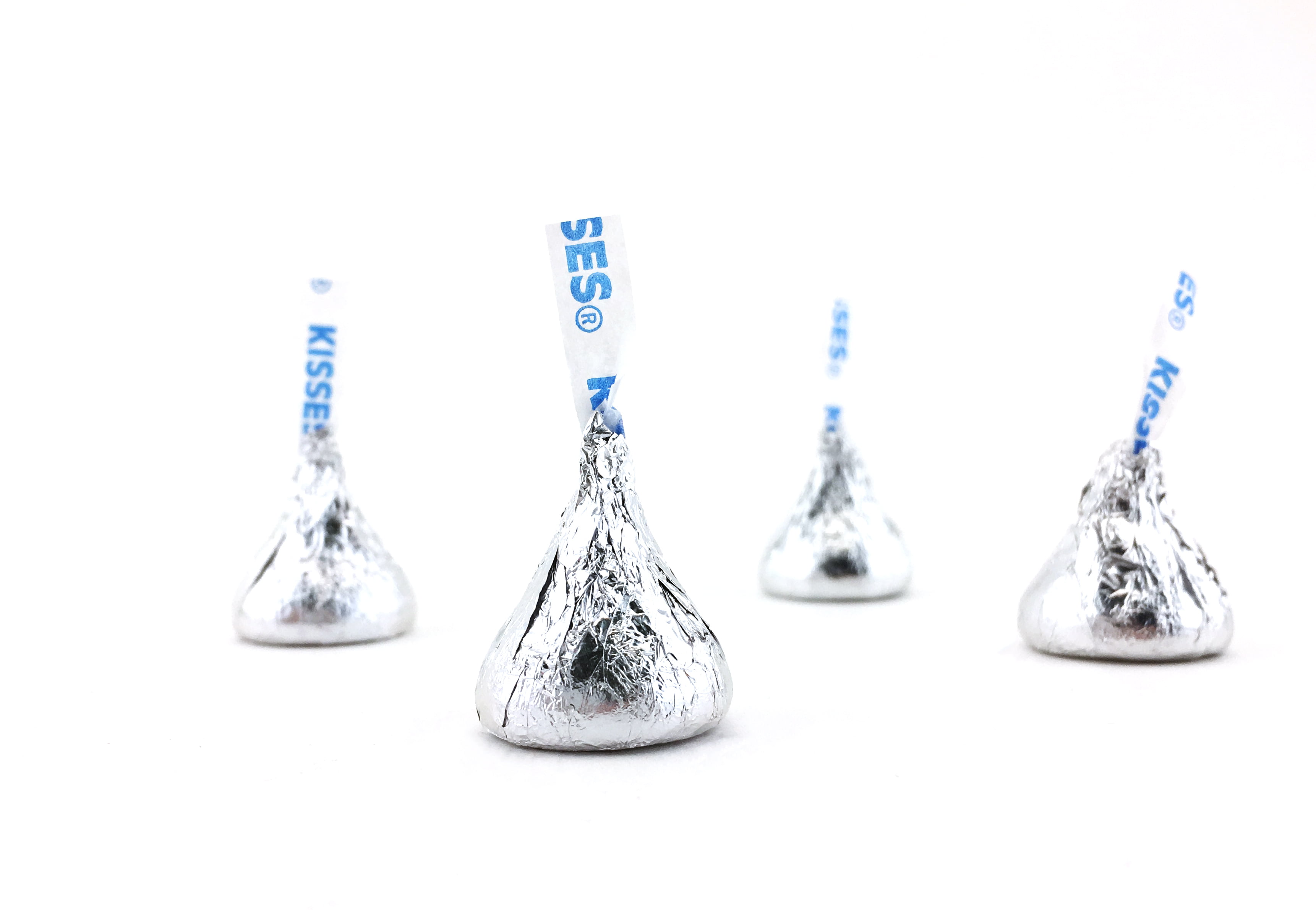 Milk Chocolate in Silver Foil Hershey's Kisses Pack of 6 Pounds 