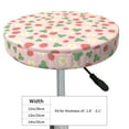 thumbnail image 2 of Uemuo Strawberry And Flowers Pattern Round Bar Stool Seat Covers Washable Stool Cushion Slipcover Elastic Bar Chair Covers-13 inch, 2 of 7
