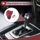 thumbnail image 3 of Cubierta de pomo de cambio de marcha antideslizante Unique Bargains para Kia Soul 2020-2023, protector de manija de cambio en cuero sintético negro y rojo, 3 of 6