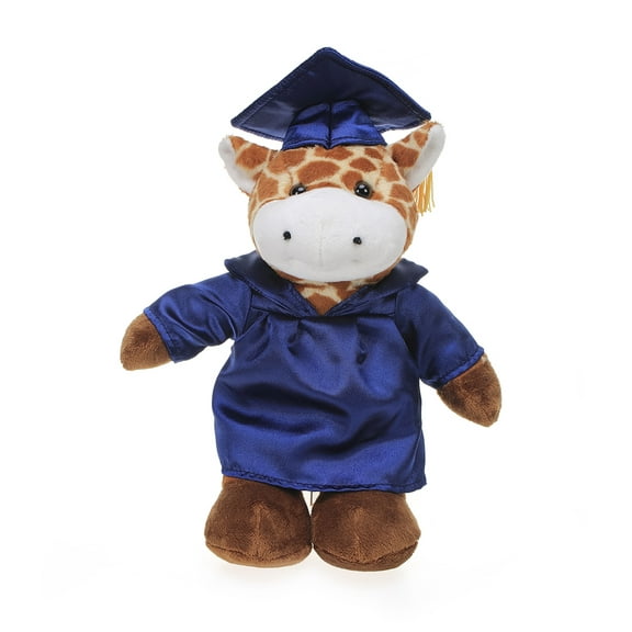 Made by Aliens Personalized Giraffe Stuffed Animal Plush Toy – Perfect Gift for Graduation Name or Your School Logo on Gown, Best for Any Grad School Kids 12 Inches