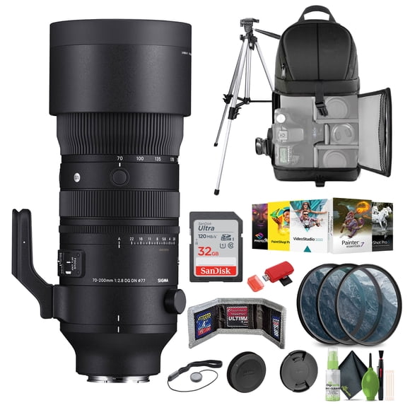 Sigma 70-200mm f/2.8 DG DN OS Sports Lens (Sony E) + Bundle