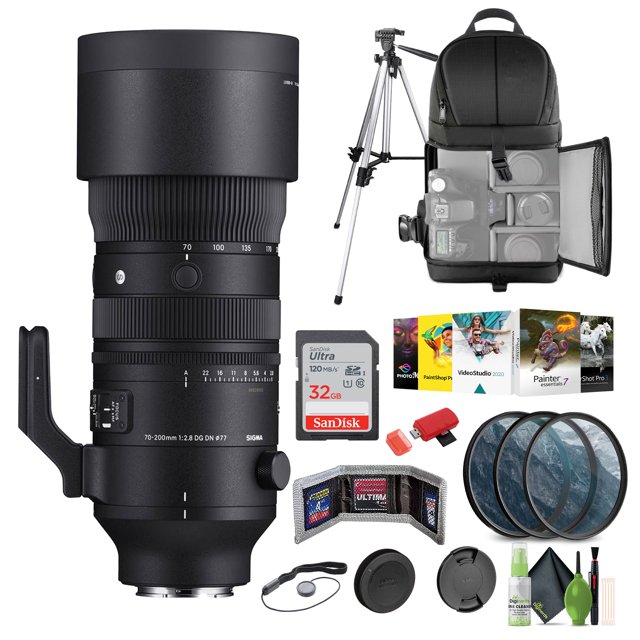 Sigma 70-200mm f/2.8 DG DN OS Sports Lens (Sony E) + Bundle