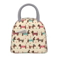 thumbnail image 1 of Fotbe Dachshund Dog Puppy Bolsa de Almuerzo con Estampado, Lonchera Aislada, Contenedor de Comida Reutilizable Tipo Cooler a Prueba de Fugas, 1 of 6