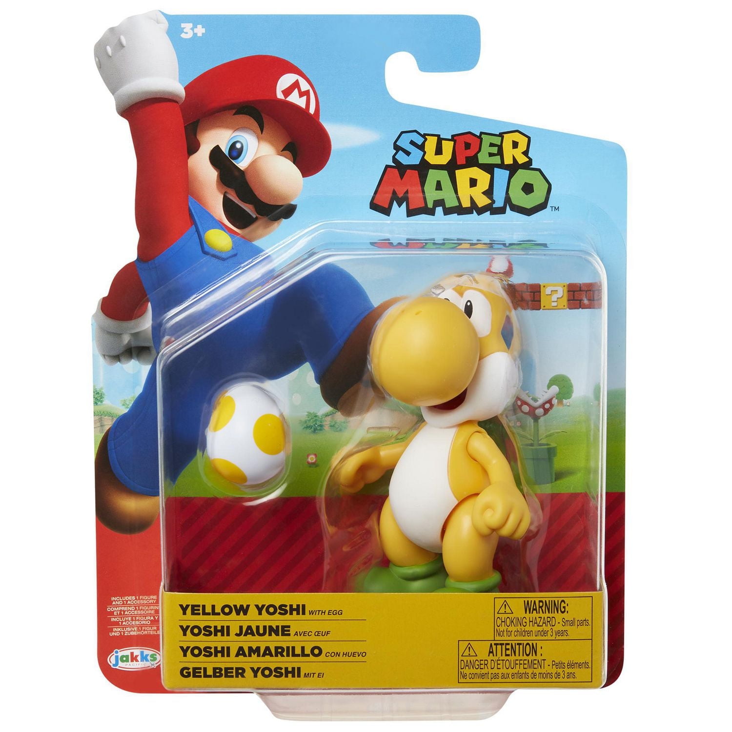 Nintendo 4" Yellow Yoshi with Egg Figure