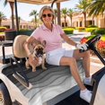 thumbnail image 3 of Golf Cart Seat Covers for 2 Seater,Black Ombre Stripes Microfiber Cart Seat Towel Blanket,Modern Abstract Sea Waves Spray Art Absorbent NonSlip Bench Seats Protector for Golf Course 51"x31", 3 of 9
