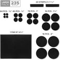 thumbnail image 7 of X-Protector Felt Furniture Pads - 235 Pcs Black - Felt Pads for Furniture Feet - Protect Hard Floors, 7 of 7
