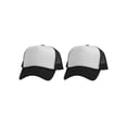 thumbnail image 1 of Top Headwear Men's Blank Rope Trucker Foam Mesh Plain White/Black, 1 of 2