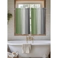 thumbnail image 7 of Tier Curtains 45 Inches Long, Sage Green Gray Ombre Window Treatment Curtain Drapes, Vintage Country Wooden Window Half Privacy Curtains for Bedroom Bathroom, 42"x45", 2 Panels, 7 of 7
