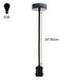 thumbnail image 2 of FSLiving Hardwired Ceiling Light Black Iron DIY Ceiling Spot Lighting Flexibly Rotatable Light Goose Neck Head Adjustable Island Lighting Ceiling Mounted Pendant Lamp for Kitchen Island - Set of 3, 2 of 6