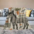 thumbnail image 2 of Orinice Donkey Blanket Gifts for Adult Kids, Donkey Decor Gifts for Sofa Couch Bed Living Room Soft,  Sunflower Throw Decoration Soft Warm Lightweight Cozy   60x80in, 2 of 6