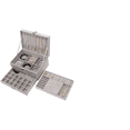 thumbnail image 1 of Estuche Caja Joyería Retro Grand Capacidad Gris Malubero Malu1040, 1 of 3