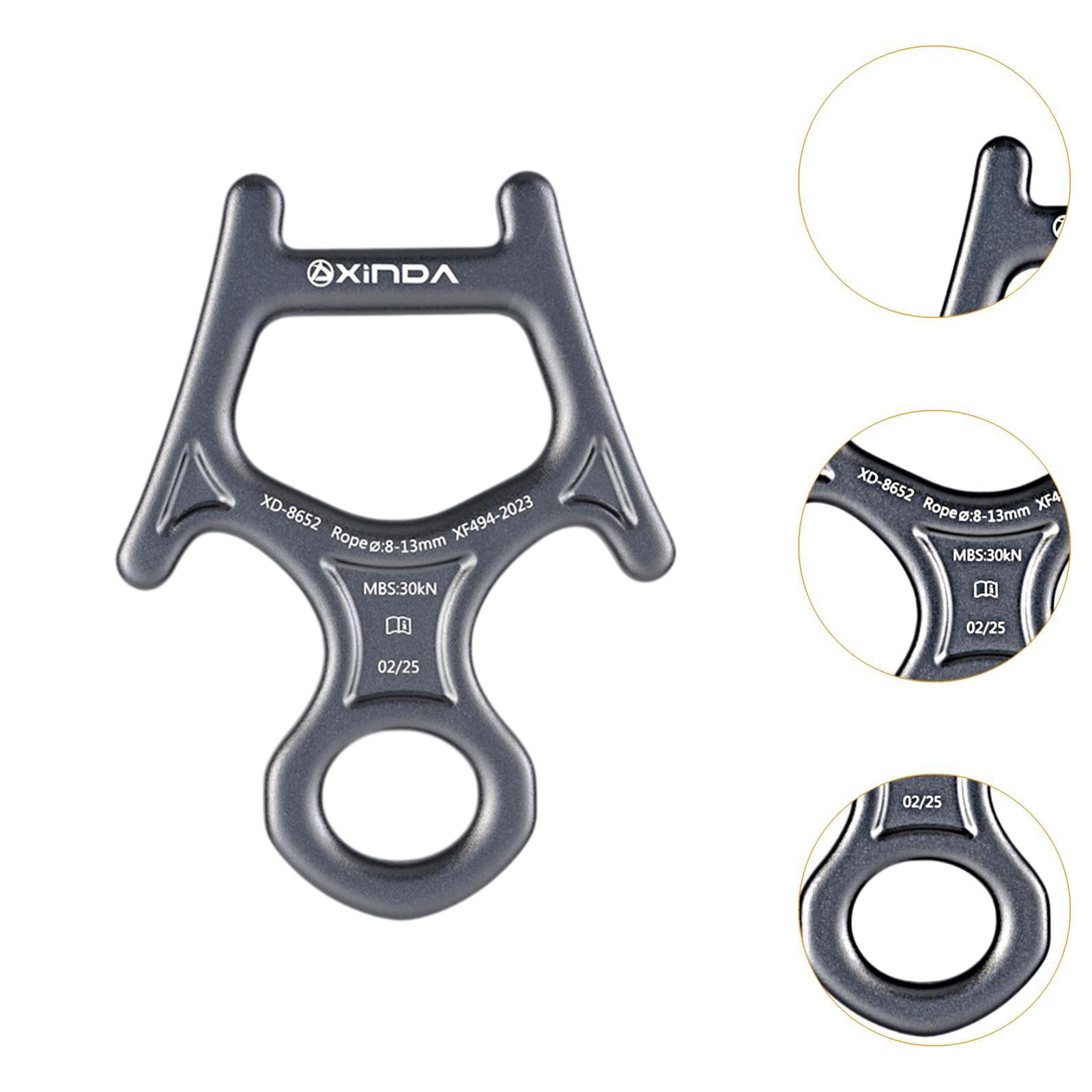 MAGIDEAL 30kN Descender Belay Device Downhill Equipment Belaying and Rappelling Gray