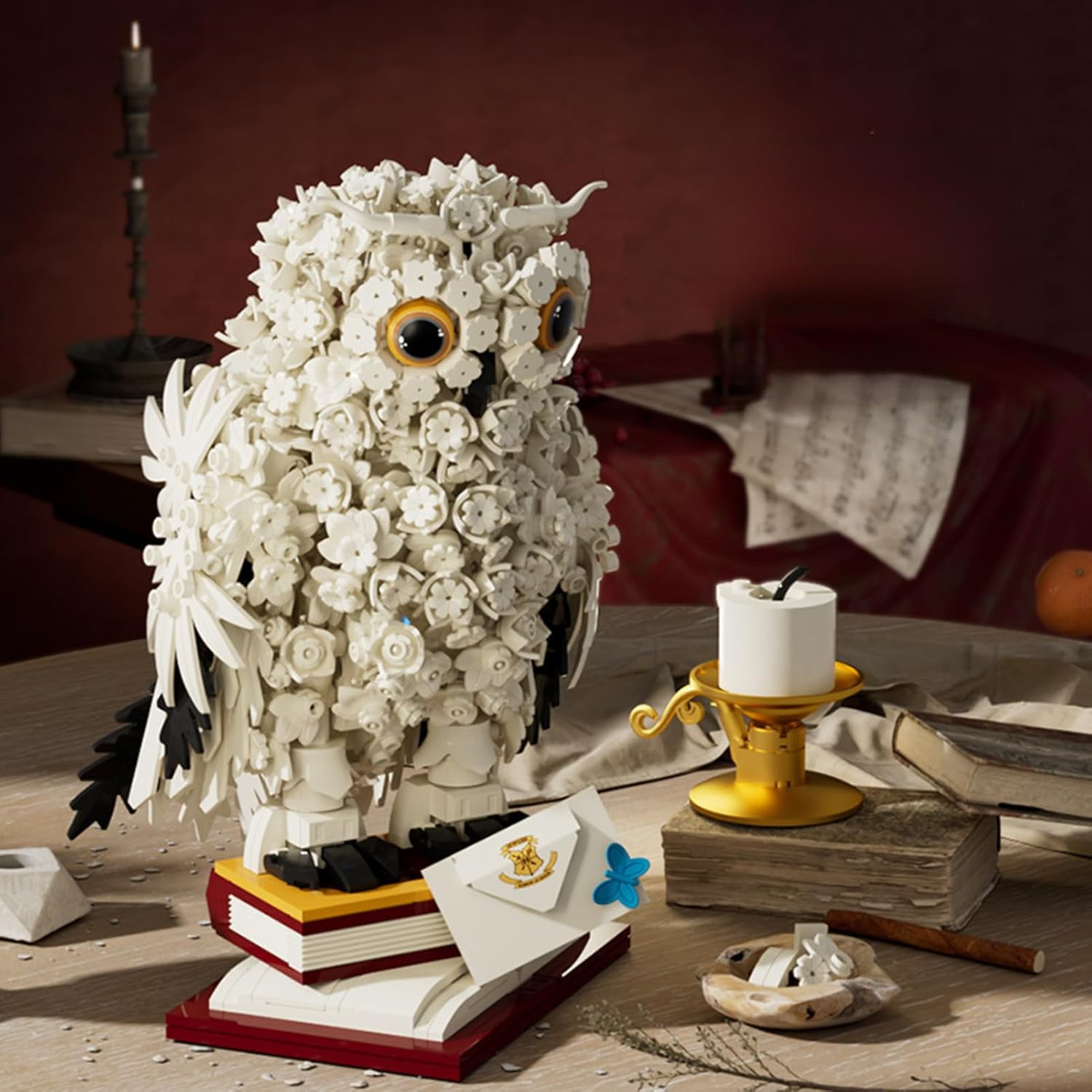 Honchoes Harry Owl Building Blocks Set Compatible with Lego Potter Animal Bird Model for Adults 1239 Pcs