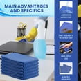 thumbnail image 6 of SupremePlus New Huck Cleaning Towels 15" x 25" Commercial Window Lint-Free All Purpose 100% Cotton Household Cleaning Cloths & Wipes, Blue, 25 Count, 6 of 9
