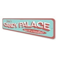 thumbnail image 4 of Candy Palace Novelty Decor, Metal Wall Sign - 4x18 Inches, 4 of 4