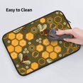 thumbnail image 6 of Bingfone Bees And Honeycombs Laptop Sleeve Case 15 Inch, 360° Protective Computer Carrying Bag, 6 of 9