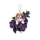 thumbnail image 2 of Colgante de Coche con Forma de Perro, Serie Rose, Acrílico, para Espejo Retrovisor, Diseño Impreso Transparente, Adorno Multiusos, Decoración Del Hogar, Un Regalo Ideal para Amigos, Tamaño 8,5 X 13 C, 2 of 4