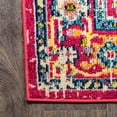 thumbnail image 6 of JONATHAN Y MODERN PERSIAN 2 x 8 Runner Rug, Brooklyn Geometric Medallion - Red/Pink, MDP207C-28, 6 of 9
