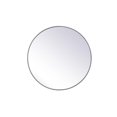 thumbnail image 1 of Elegant Decor MR4041GR 36 in. Metal Frame Round Mirror, Grey, 1 of 1