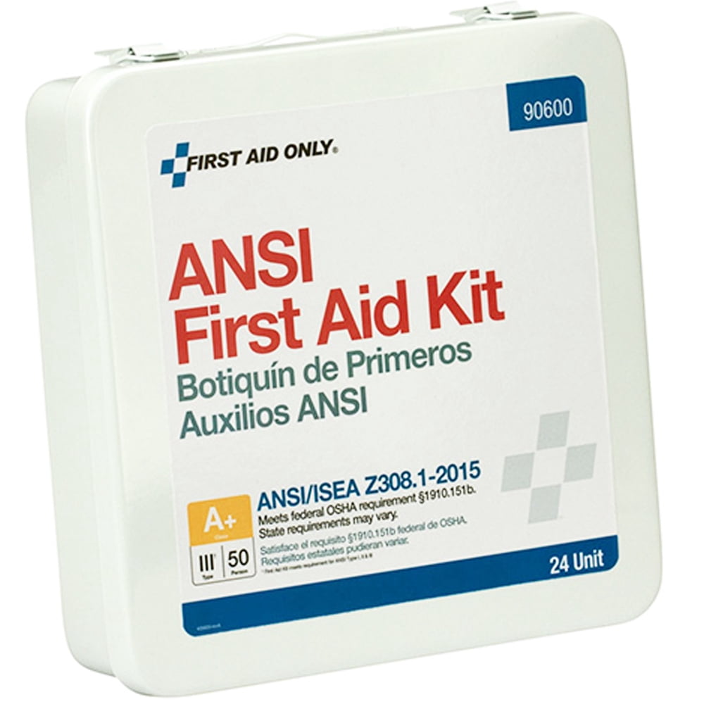 First Aid Only Unitized ANSI Class A Weatherproof First Aid Kit for 50 People, 24 Units