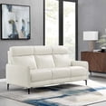 thumbnail image 2 of Sofa, Leather, White, Modern Contemporary Urban Design, Living Lounge Room Hotel Lobby Hospitality, 2 of 9