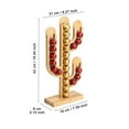 thumbnail image 2 of asddcavvf Wooden Cactus Shape Coffee Holder | Removable and Assembled for Easy Storage and Decoration Space Saving Design Functional Pod Organizer | for Coffee Lovers Kitchen Canister Set, 2 of 5