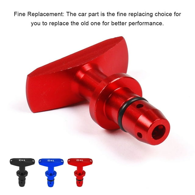 Becaristey Poignée de Trempette en Alliage d'Aluminium pour Huile Moteur Auto Professionnelle Anti-Rouille Anti-corrosive Accessoires de Pièces Automobiles Bleu