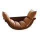 thumbnail image 5 of Mecedora Individual Acolchada Sofá Perezoso Para Muebles De Interior Exterior Cuero De PU Marrón Y Marrón Cuero PU, 5 of 9