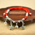 thumbnail image 4 of K-KED Adjustable Vintage Women Lucky Bracelet Rope Woven Alloy Handmade Bangle Jewelry-Cat, 4 of 9