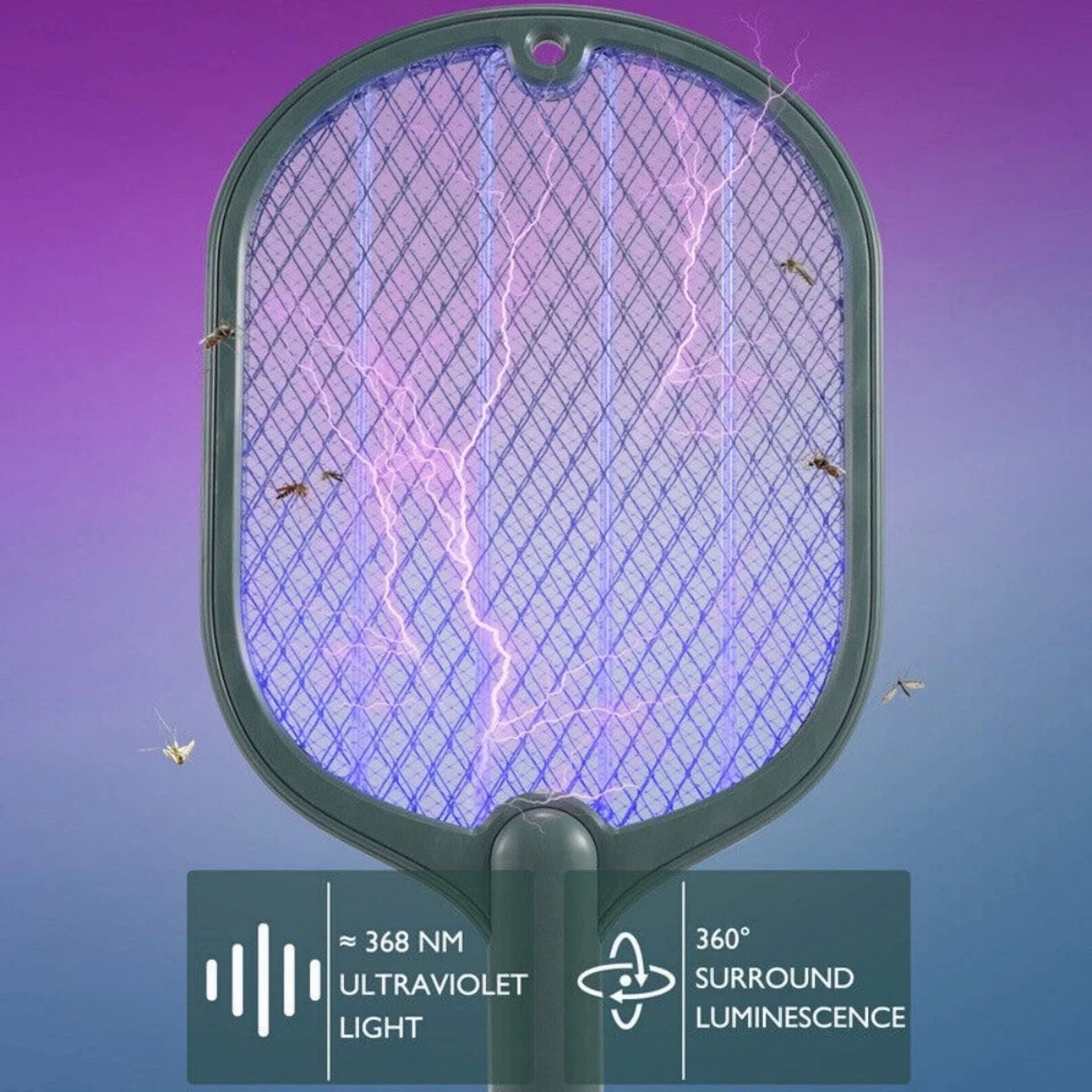 BUTTERFLY- Handheld Usb Rechargeable Mosquito Fly Swatter Zapper Killer Bug Insect Racket