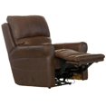 thumbnail image 6 of Samuel Power Lay Flat Recliner with USB Charging Port in Chestnut Brown Leather, 6 of 9