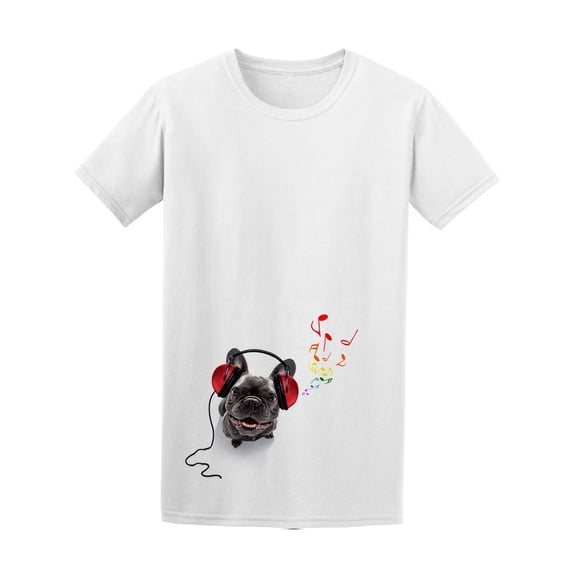 Coo Dj French Bulldog Dog Tee Men's -Image by Shutterstock