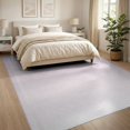 thumbnail image 3 of ODIKA Fluffy Minimalist Horizontal Band Transition Blush Furry Purple for Living Room, Under Sectional, Family , Non-Slip Flatwoven, 3 of 7