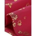 thumbnail image 5 of DARING DIVA Square Neck Short Sleeve Print A-Line Dress M Red-Floral, 5 of 6