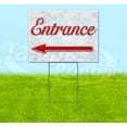 thumbnail image 1 of Entrance Left Arrow (18" x 24") Yard Sign, Includes Metal Step Stake, 1 of 6