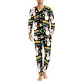 thumbnail image 3 of Renewold Matching Family Sets Christmas Pajamas Set Xmas PJS Sleepwear Sofy Snowman Pine Cones Jammies Sleepwear for Men Size 4XL Indoor Daily Wear Fit for Sport Vacation, 3 of 5
