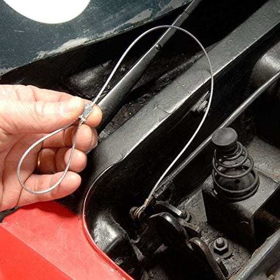 C3 Corvette Hood Emergency Hood Release Cable Kit Fits: All 77 through 82 Corvettes