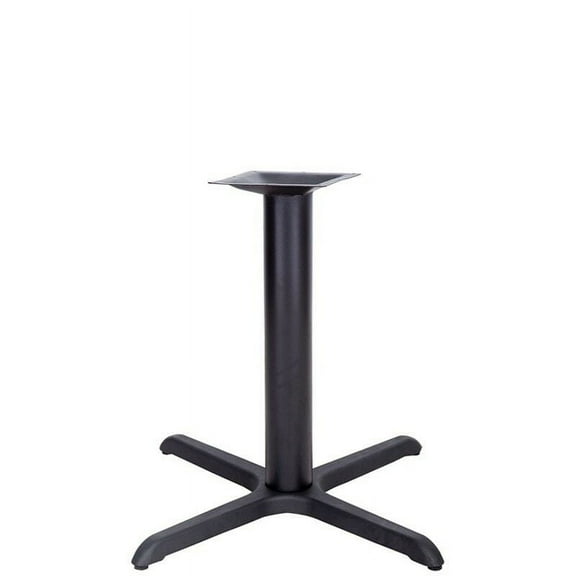 33'' x 33'' Restaurant Table X-Base with 4'' Dia. Standard Height Column