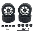 thumbnail image 1 of ZheElen RC Model Car Wheel Simulated Upgrade Modification Replacing Wheels Rim Accessory Replacement for WLtoys A949 A959 A969 A979 Black, 1 of 7