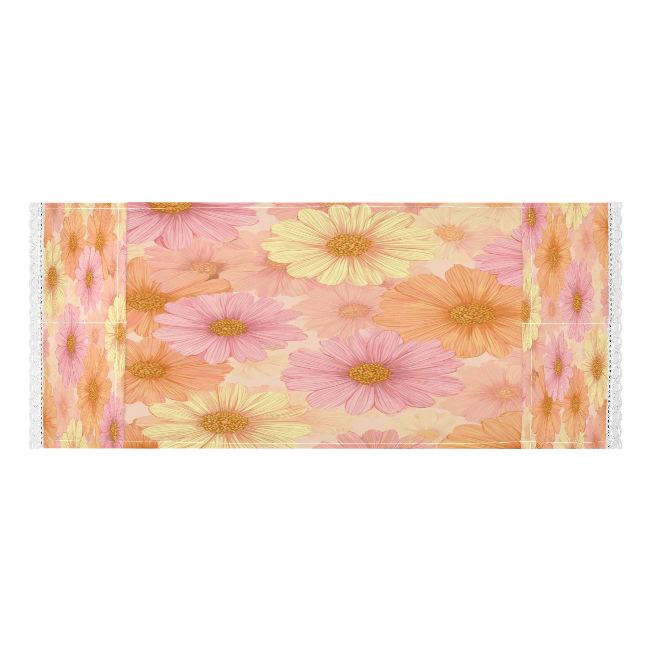 Wobogo Pink Daisies Washing Machine Cover Dustproof Washer Dryer Cover Waterproof Laundry Room Decorative Protector
